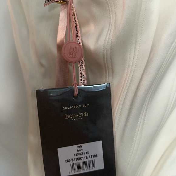 House of CB Rafa Satin Longline Corset in Ivory. XS. NWT. - Picture 14 of 15